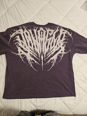 YoungLA Purple Long Sleeve Shirt with White Graphic Back